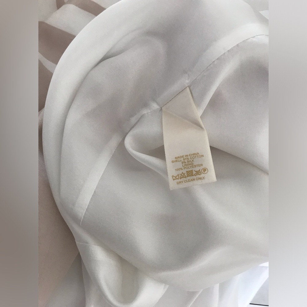 Kate Spade Beige and White Striped Dress - Picture 5 of 5